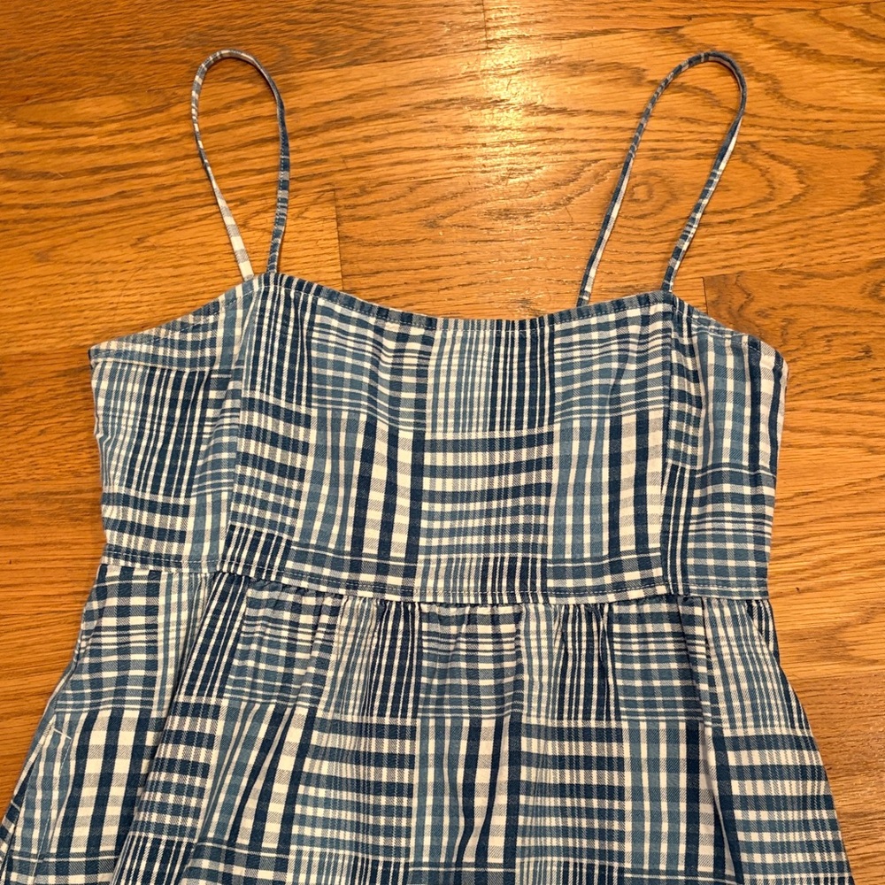 J. Crew Indigo Patchwork Dress - image 3